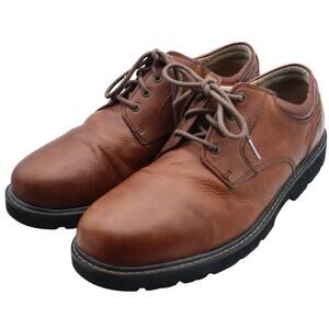 Vintage Y2K Dockers Brown Leather Lace Up Oxford Shoe Men 14 Round Toe